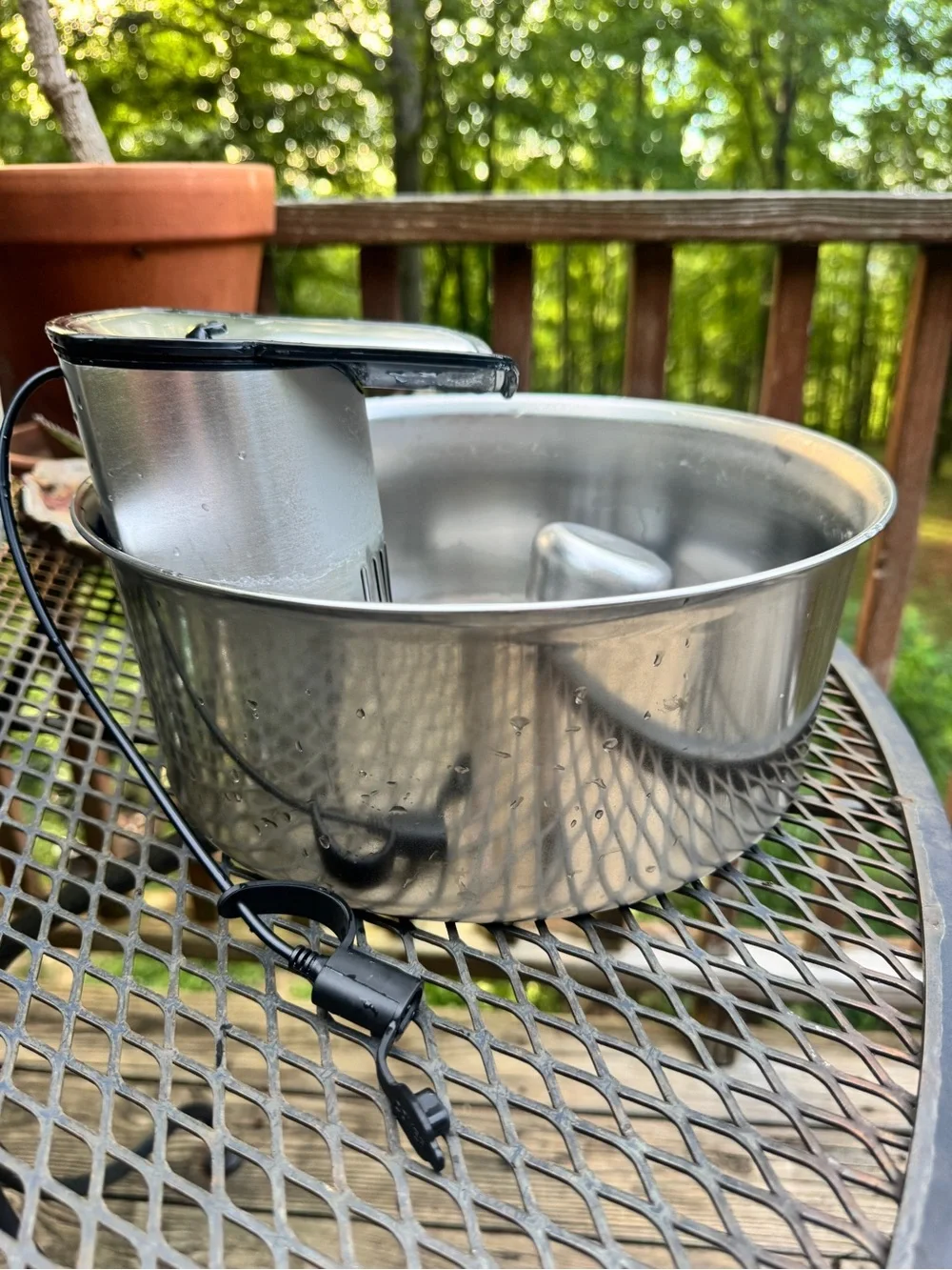 Cat Fountain - Whisker City - Stainless Steel
